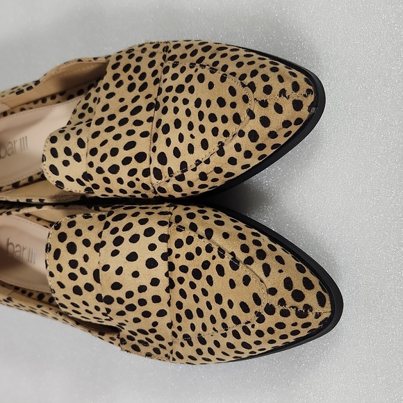 Bar III Cheetah Print Loafers Size 8 Classic Chic - Picture 4 of 12